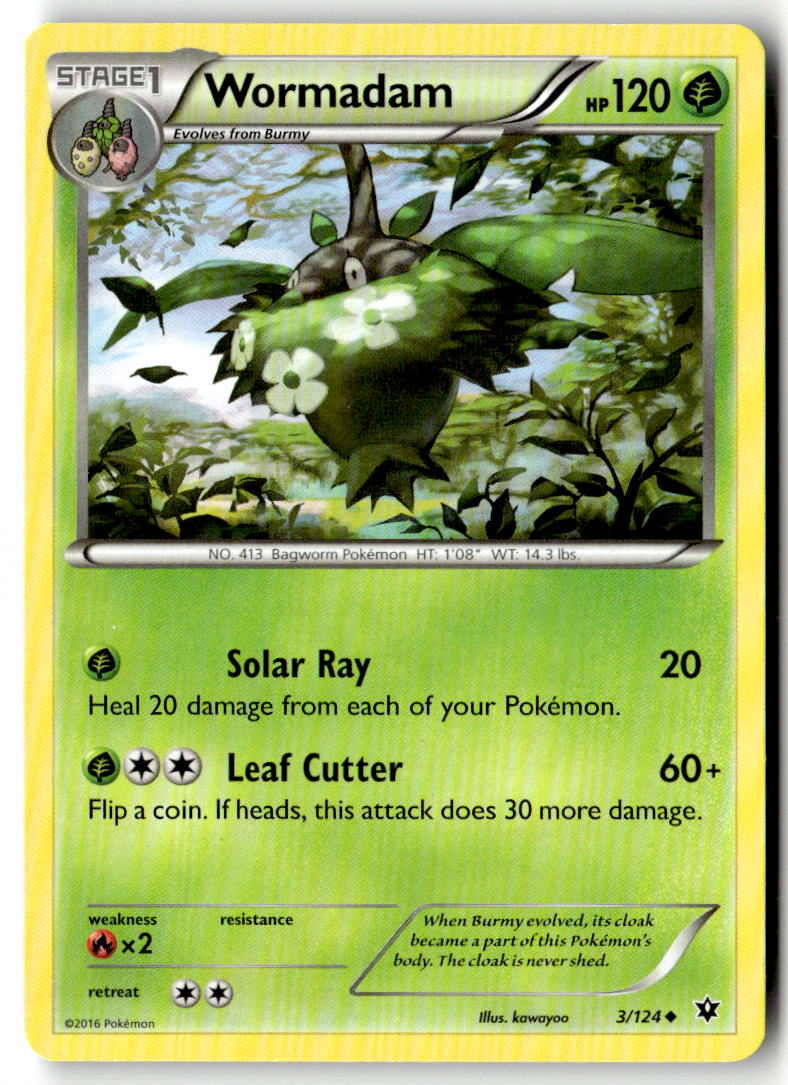 Front of Wormadam (3) 3/124 from XY - Fates Collide