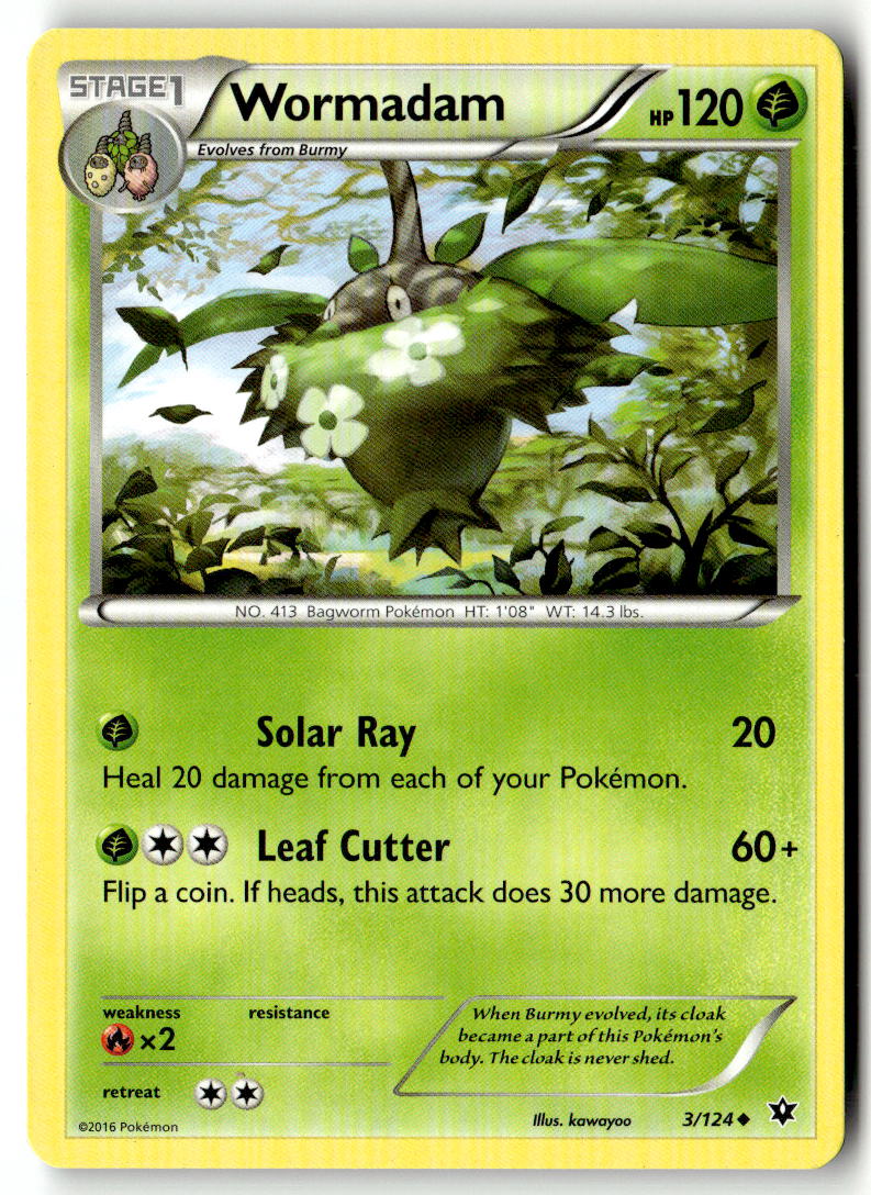 Front of Wormadam (3) 3/124 from XY - Fates Collide