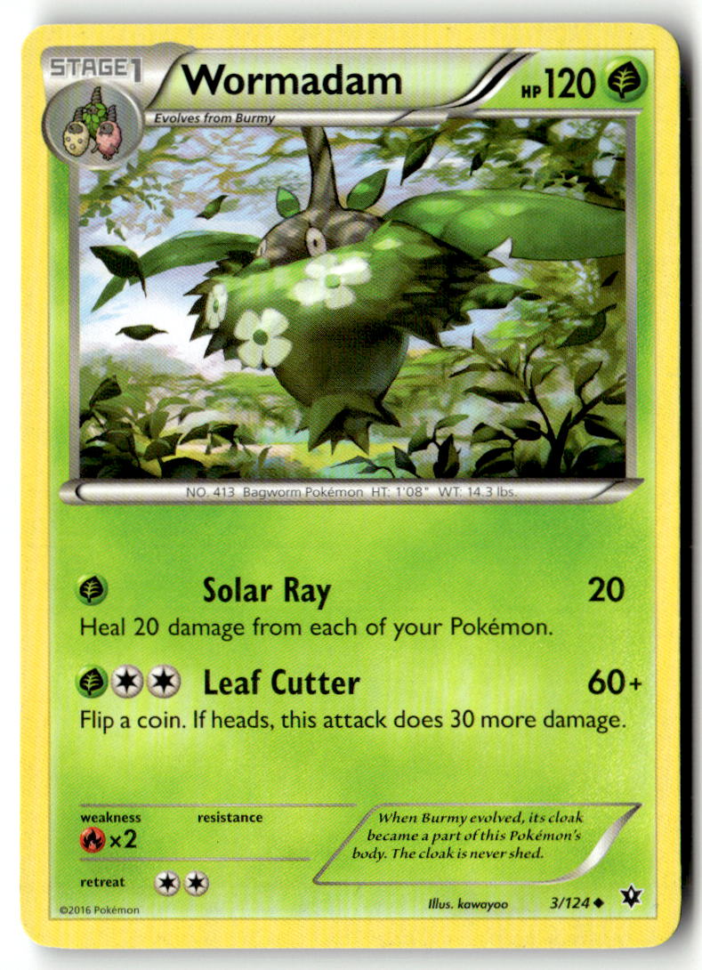 Front of Wormadam (3) 3/124 from XY - Fates Collide