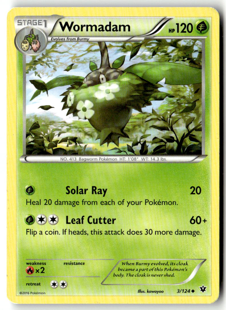 Front of Wormadam (3) 3/124 from XY - Fates Collide