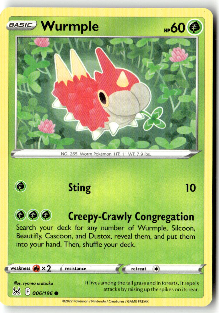 Front of Wurmple 006/196 from Lost Origin
