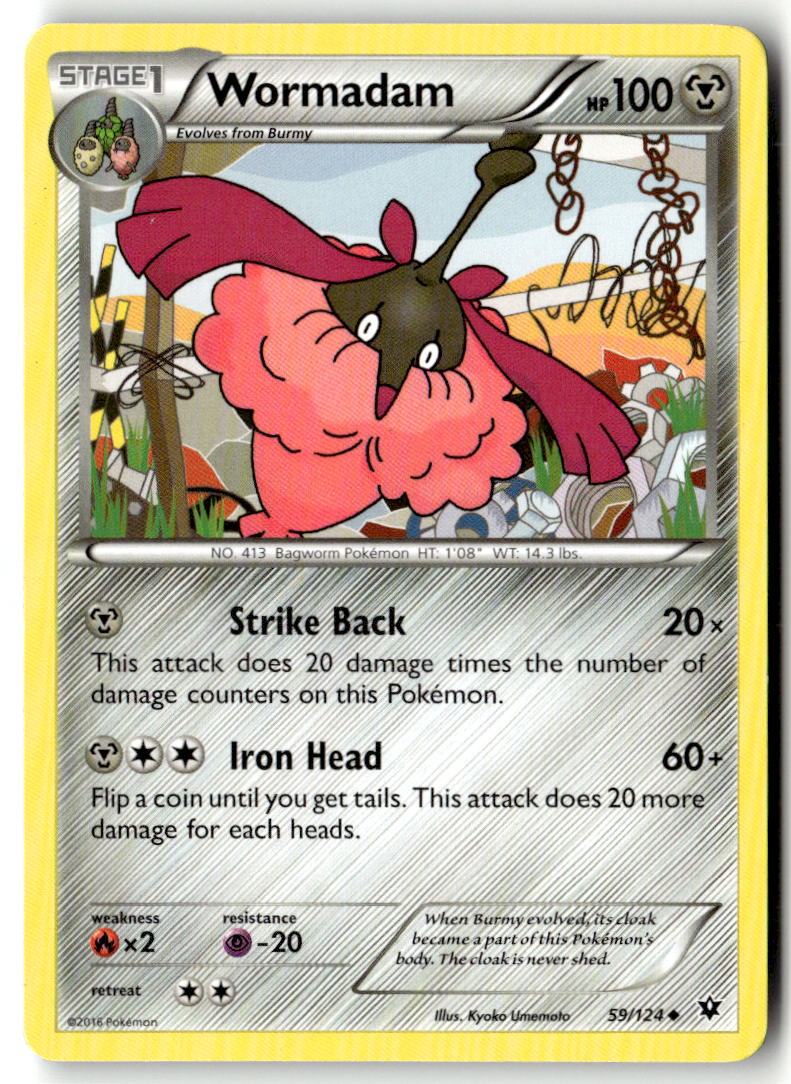 Front of Wormadam (59) 59/124 from XY - Fates Collide