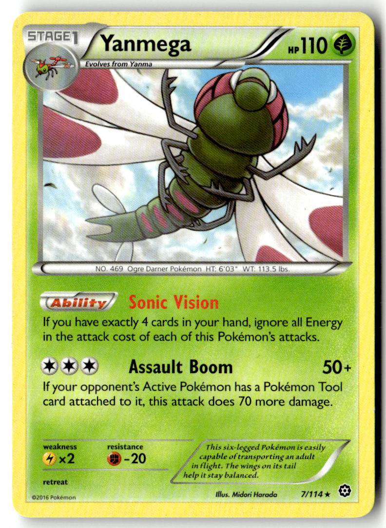 Front of Yanmega 7/114 from XY - Steam Siege