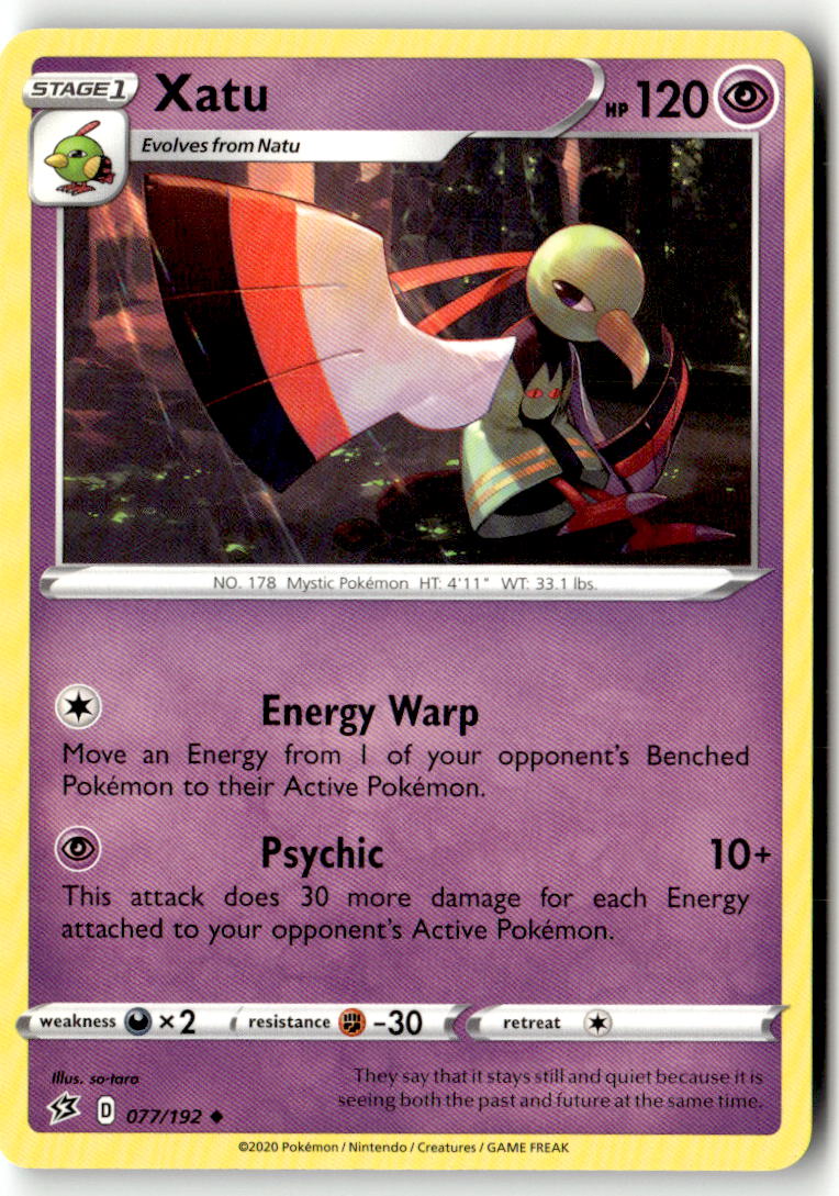 Front of Xatu 077/192 from Rebel Clash