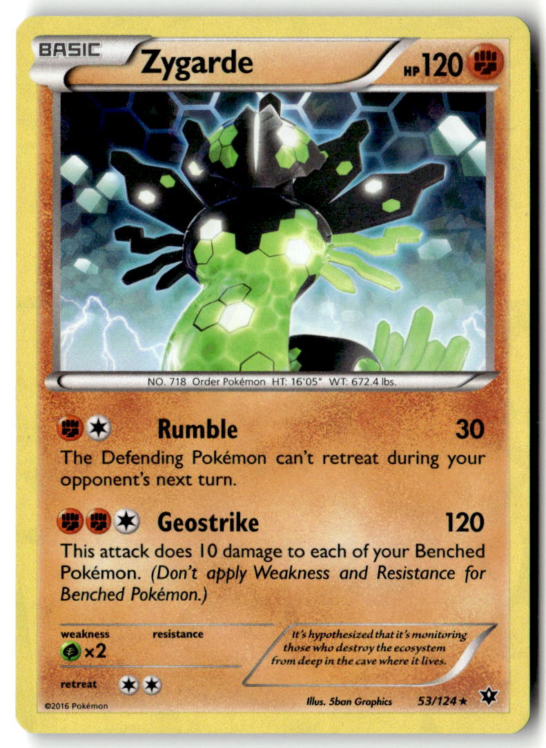 Front of Zygarde (53) 53/124 from XY - Fates Collide