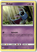 Front of Zubat 54/149 from SM Base Set