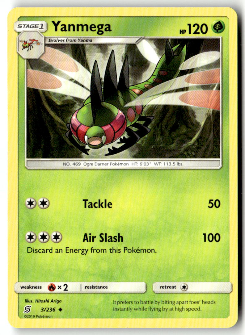 Front of Yanmega 3/236 from SM - Unified Minds