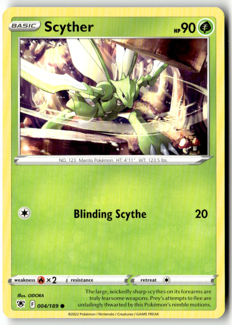 Front of Scyther (004) 004/189 from Astral Radiance