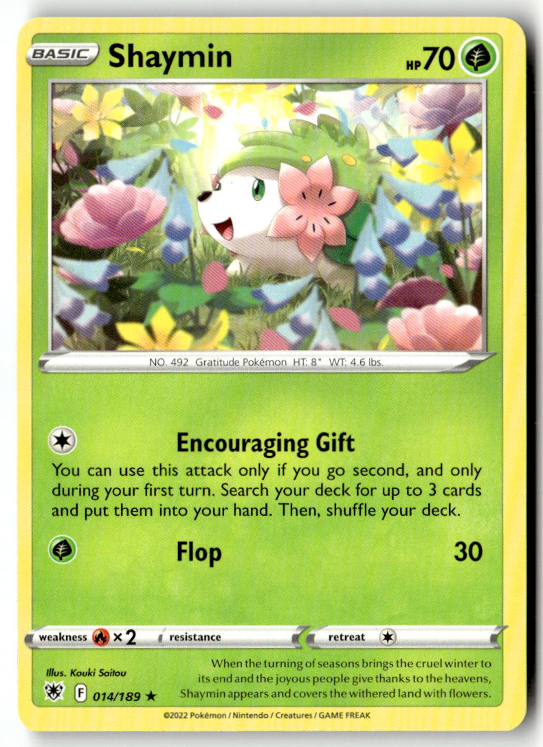 Front of Shaymin 014/189 from Astral Radiance