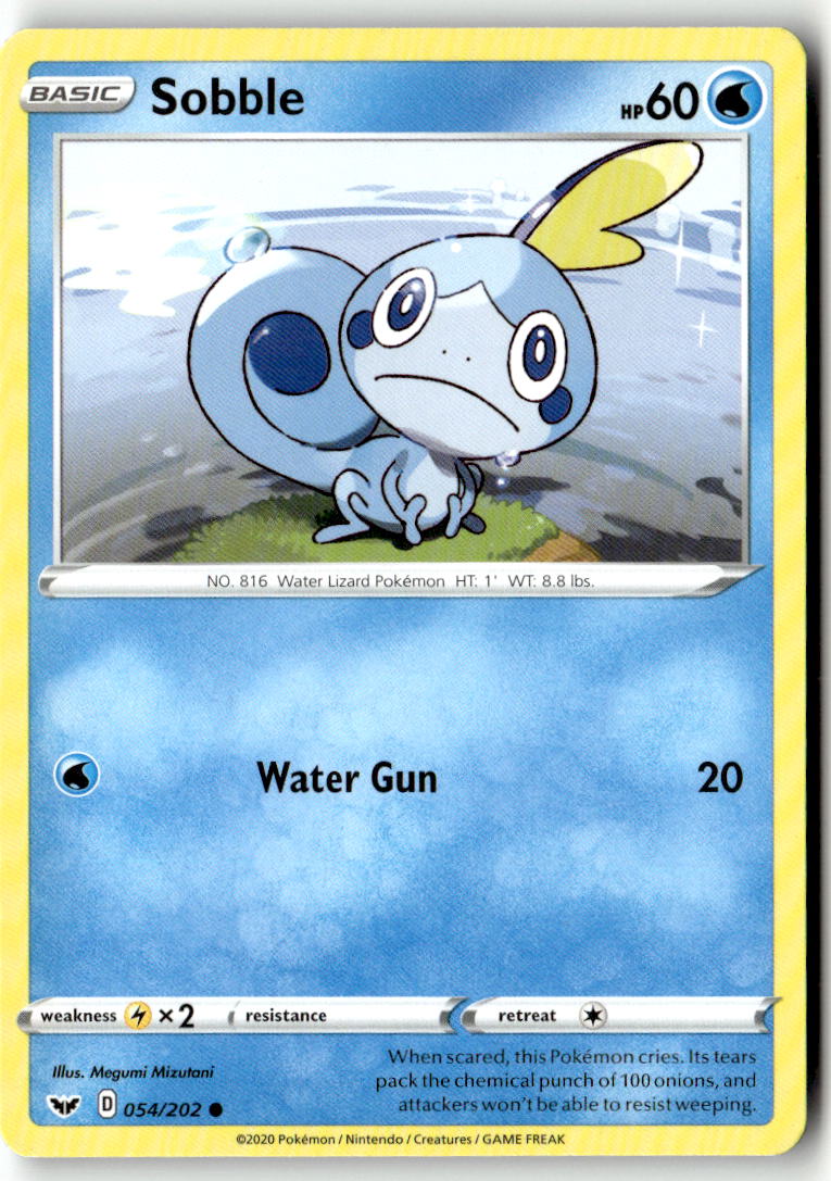 Front of Sobble (054) 054/202 from Sword & Shield Base Set