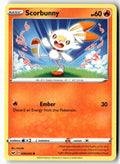 Front of Scorbunny (030) 030/202 from Sword & Shield Base Set