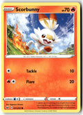 Front of Scorbunny (031) 031/202 from Sword & Shield Base Set