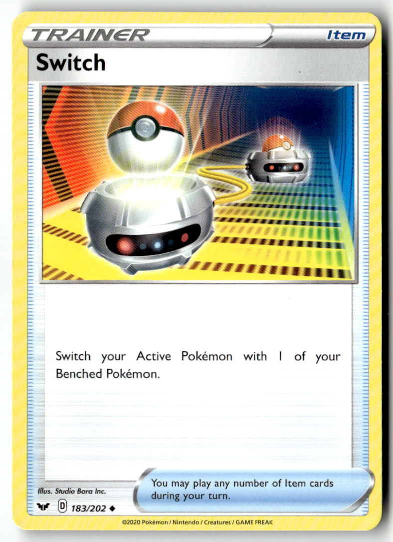 Front of Switch 183/202 from Sword & Shield Base Set