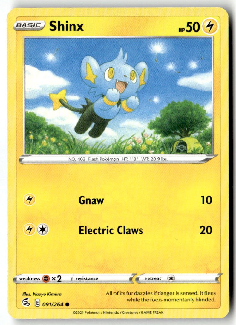 Front of Shinx 091/264 from Fusion Strike