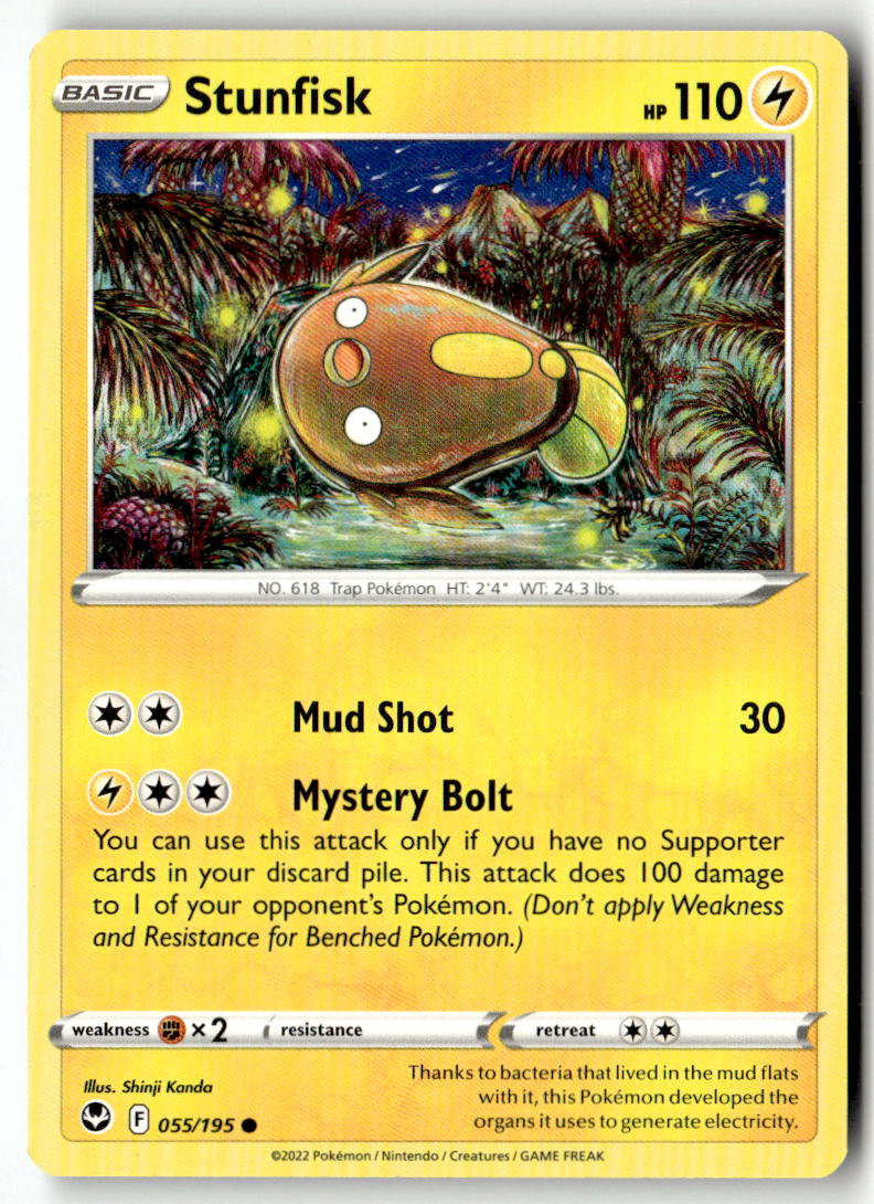 Front of Stunfisk 055/195 from Silver Tempest