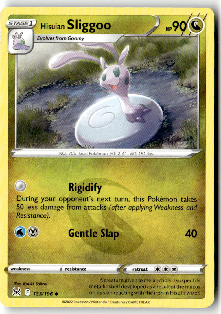 Front of Hisuian Sliggoo 133/196 from Lost Origin