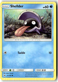 Front of Shellder 33/149 from SM Base Set