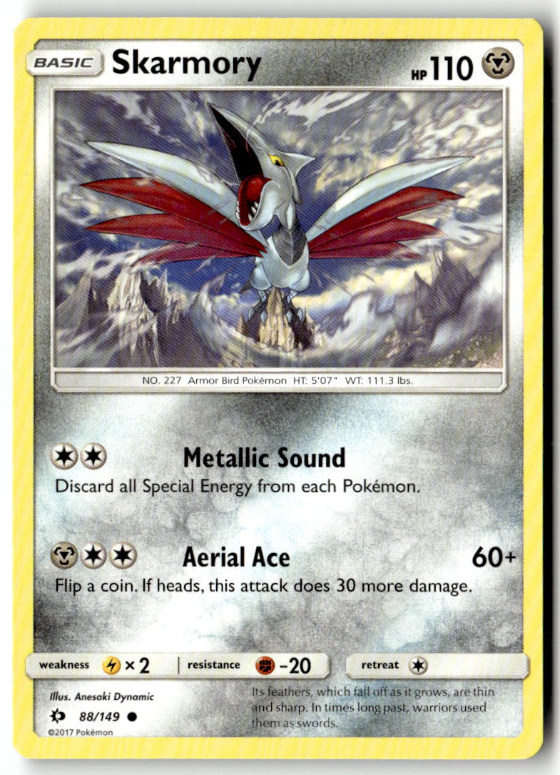 Front of Skarmory 88/149 from SM Base Set