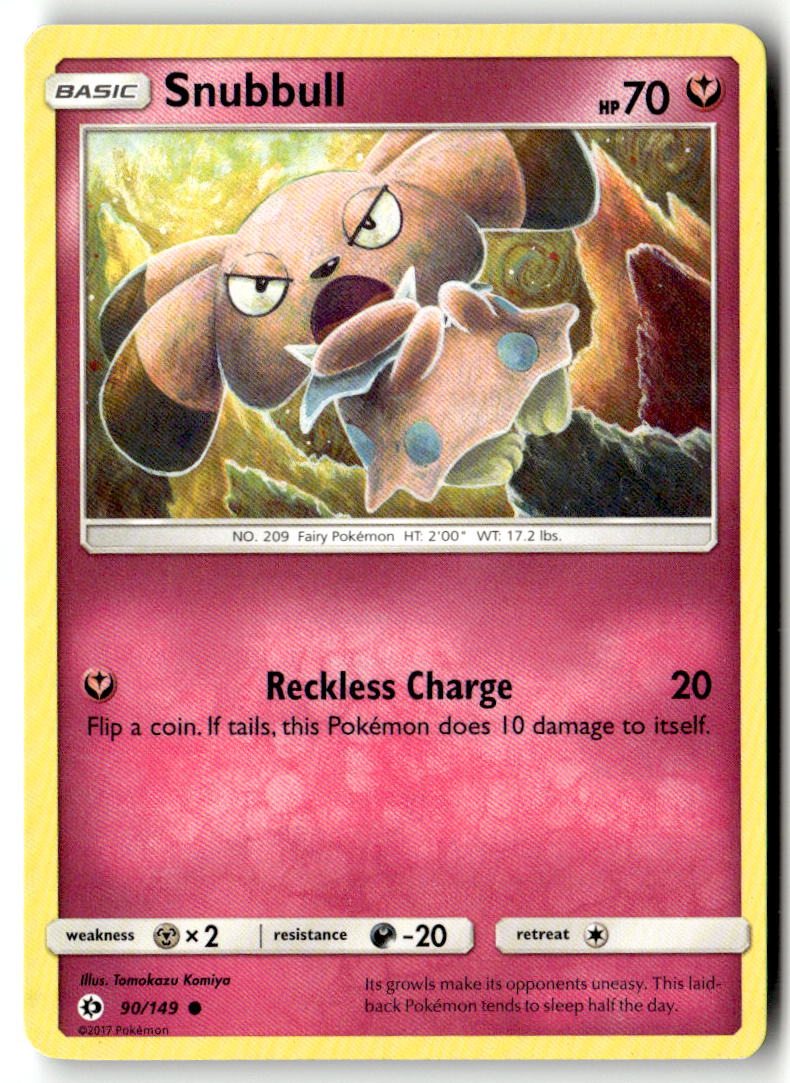 Front of Snubbull 90/149 from SM Base Set