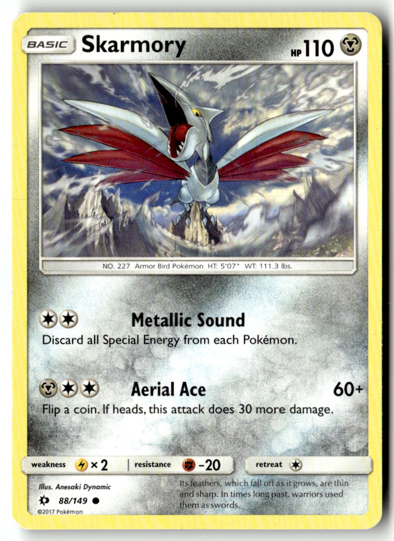 Front of Skarmory 88/149 from SM Base Set
