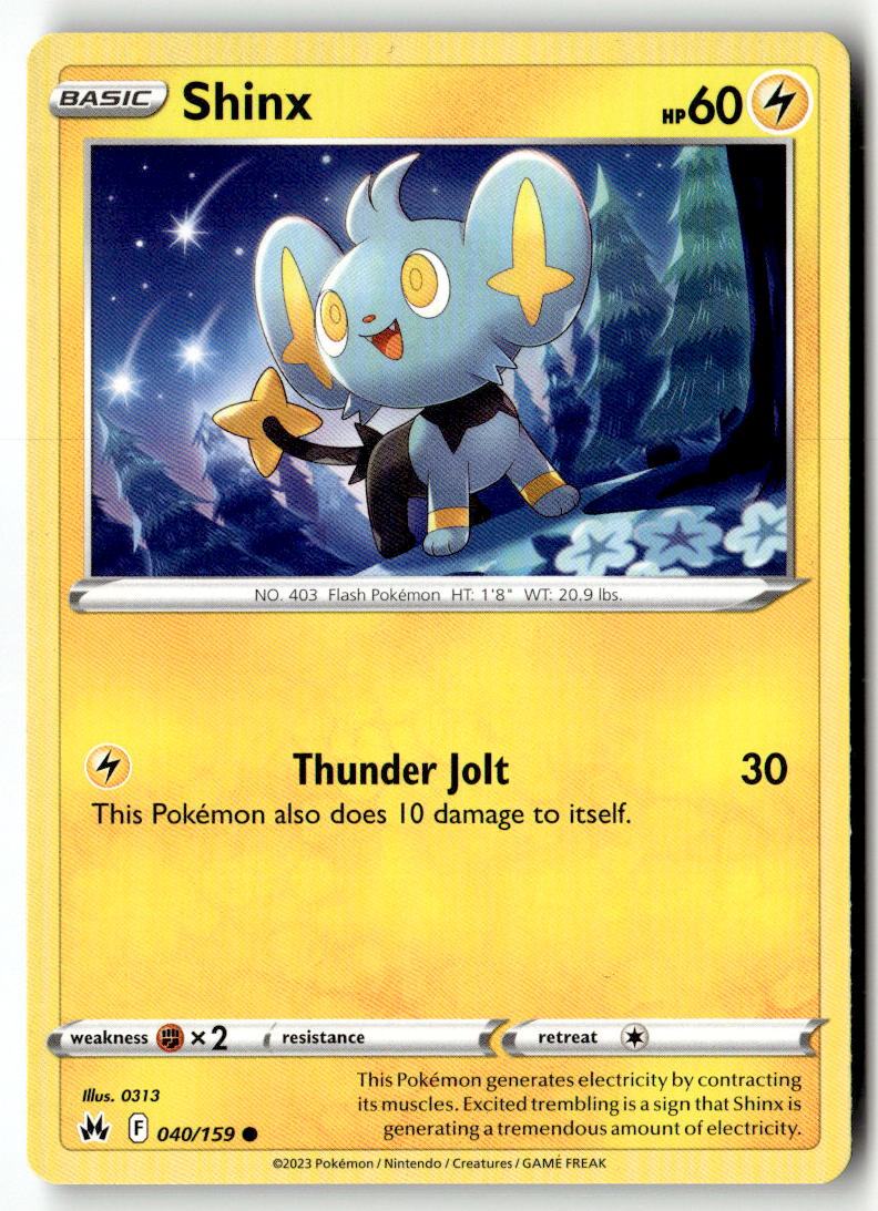 Front of Shinx (40) 040/159 from Crown Zenith