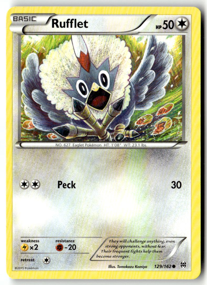 Front of Rufflet 129/162 from XY - BREAKthrough