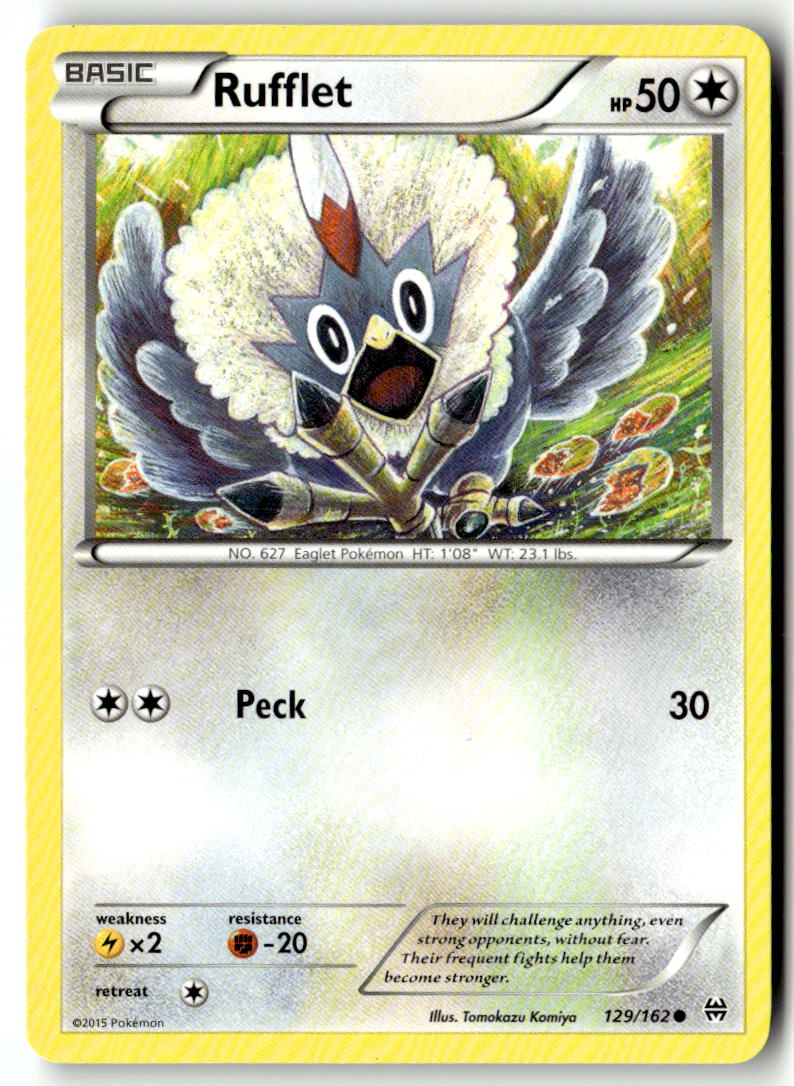 Front of Rufflet 129/162 from XY - BREAKthrough