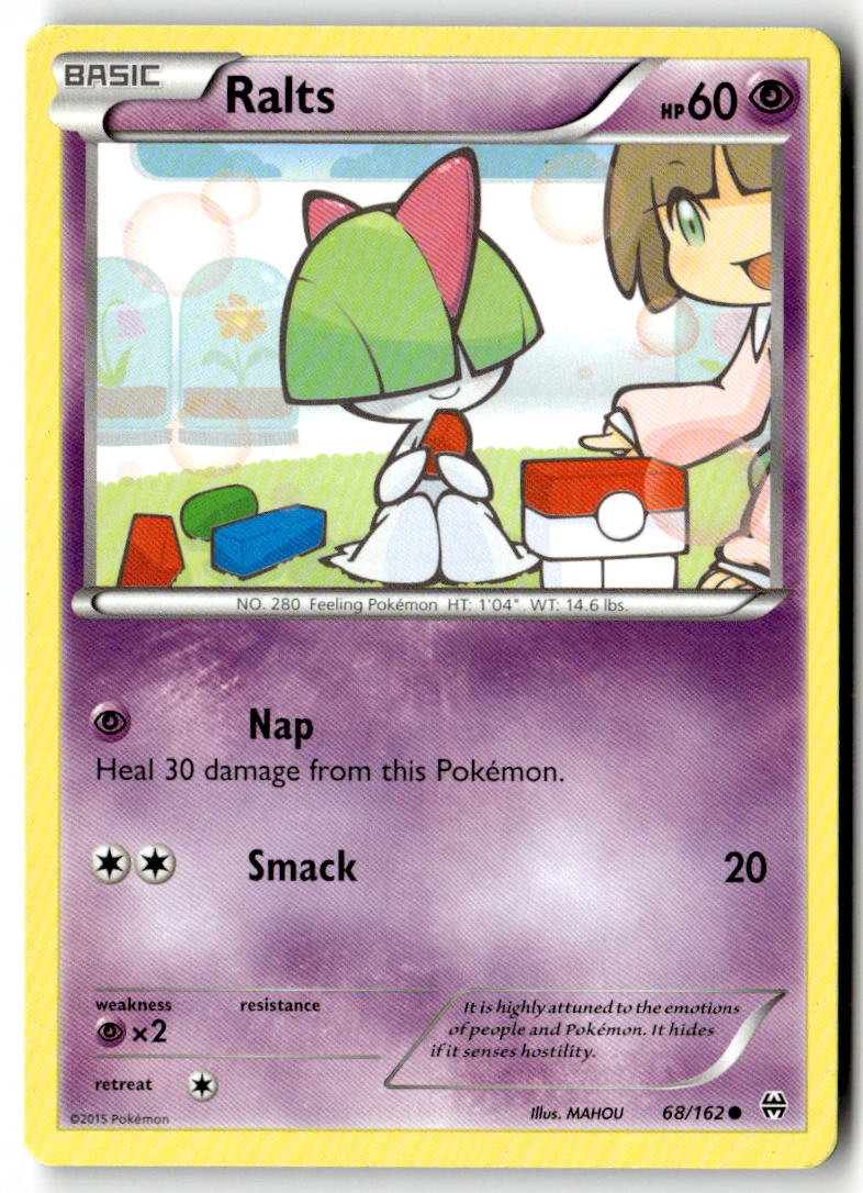 Front of Ralts (68) 68/162 from XY - BREAKthrough