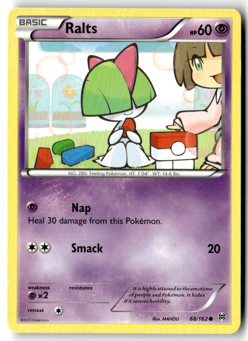 Front of Ralts (68) 68/162 from XY - BREAKthrough