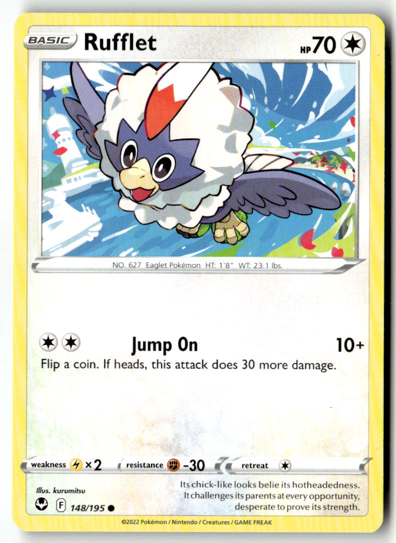 Front of Rufflet 148/195 from Silver Tempest