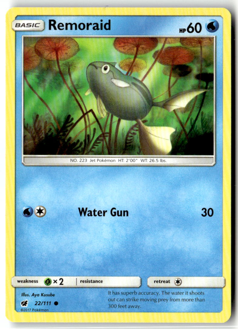Front of Remoraid 22/111 from SM - Crimson Invasion