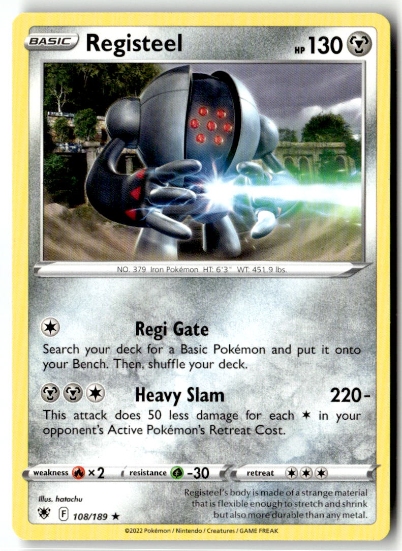 Front of Registeel 108/189 from Astral Radiance