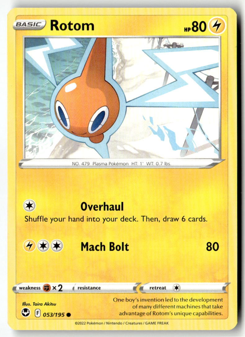 Front of Rotom 053/195 from Silver Tempest