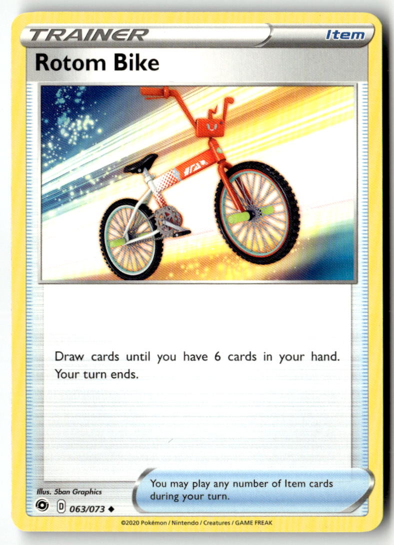 Front of Rotom Bike 63/73 from Champion's Path