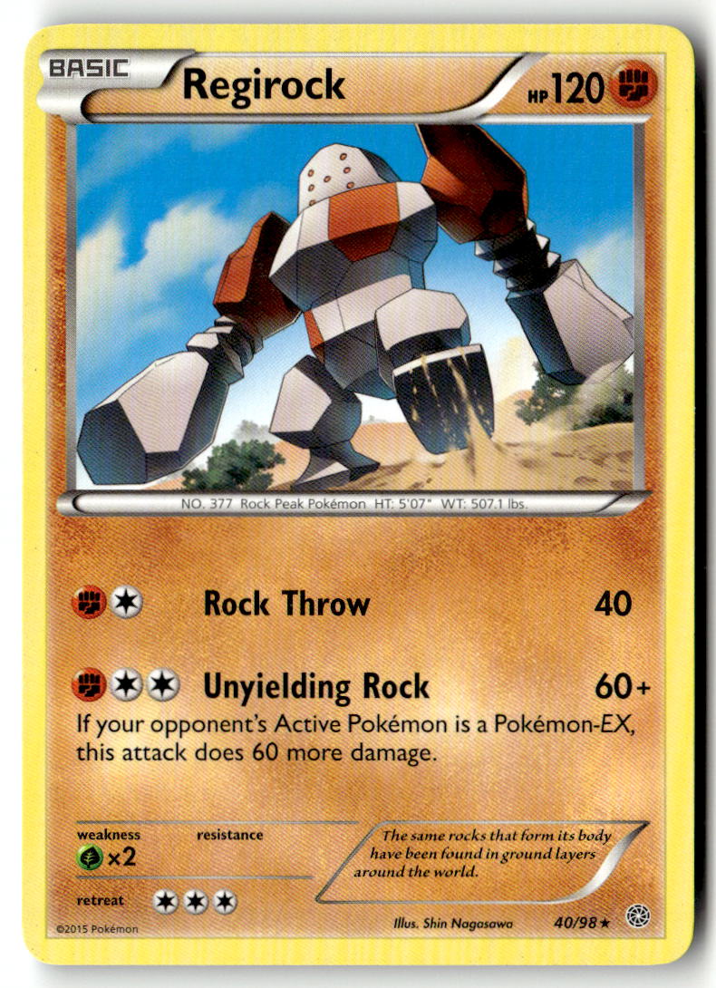 Front of Regirock 40/98 from XY - Ancient Origins