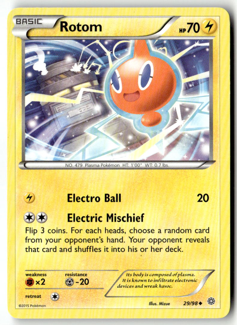 Front of Rotom 29/98 from XY - Ancient Origins
