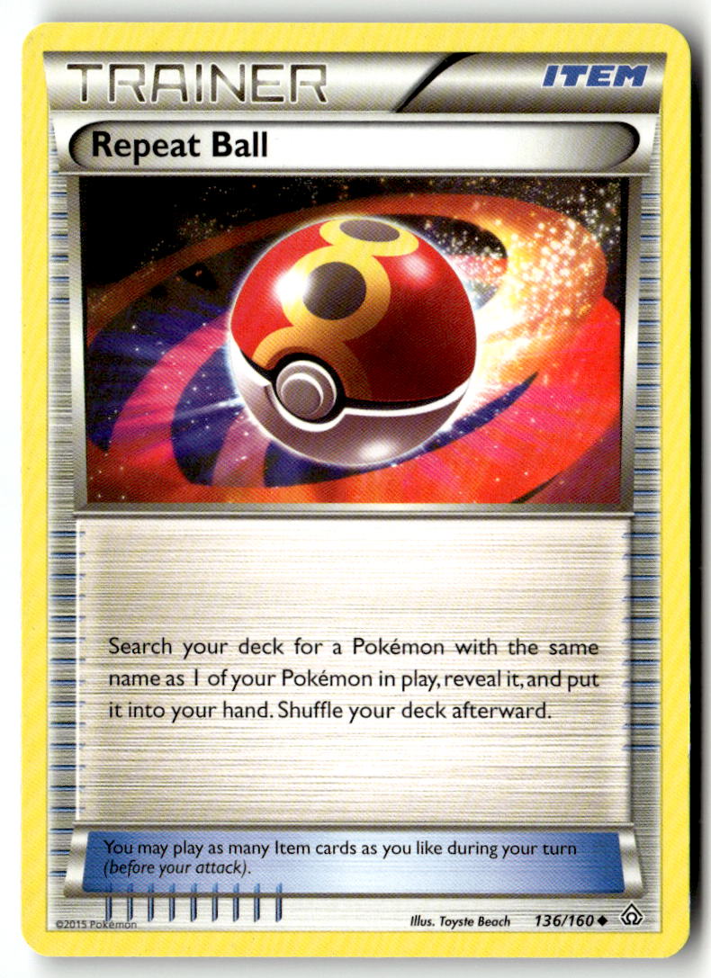 Front of Repeat Ball 136/160 from XY - Primal Clash