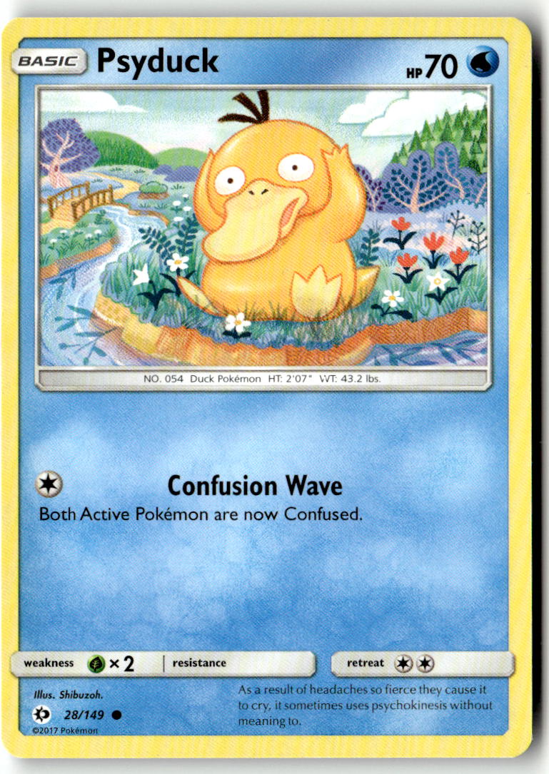Front of Psyduck 28/149 from SM Base Set
