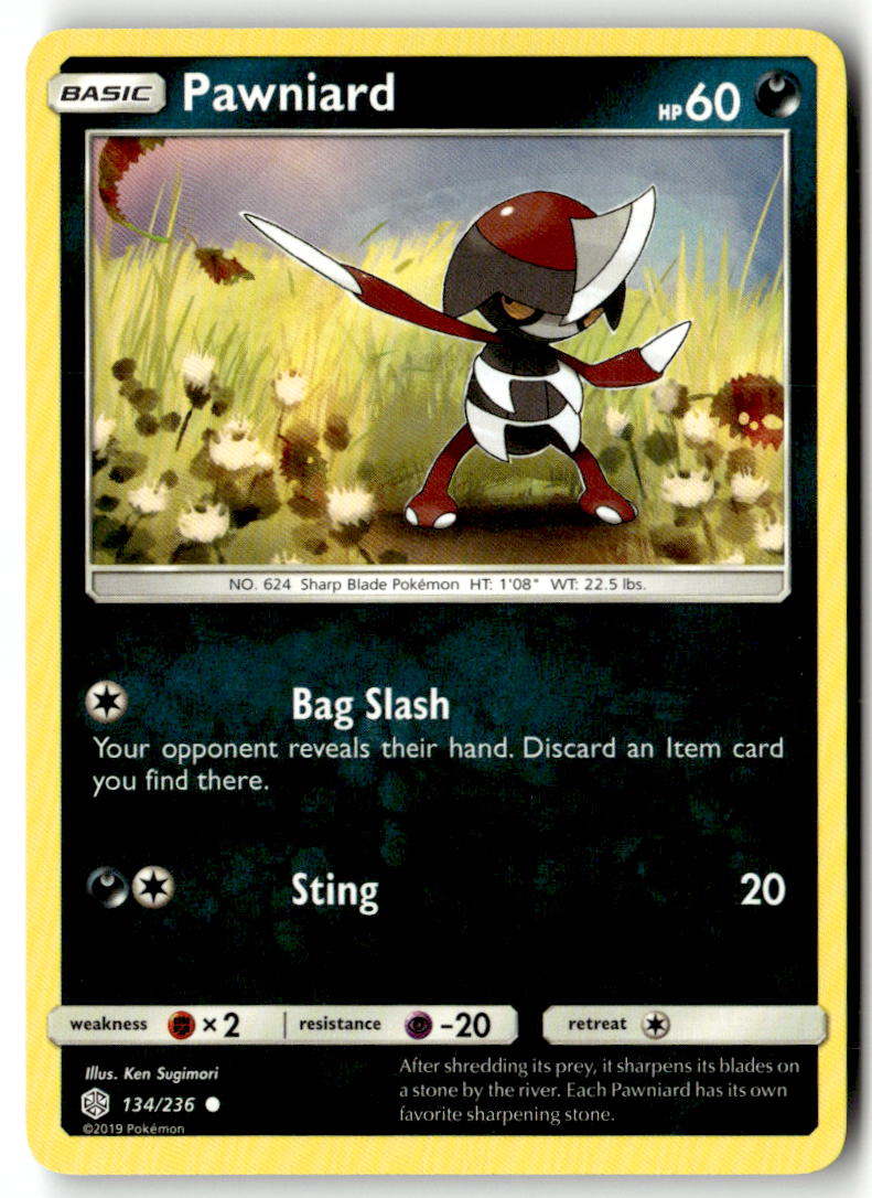 Front of Pawniard 134/236 from SM - Cosmic Eclipse