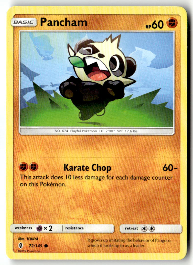Front of Pancham 72/145 from SM - Guardians Rising