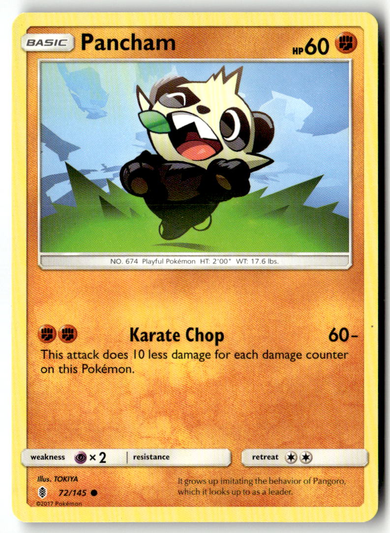 Front of Pancham 72/145 from SM - Guardians Rising