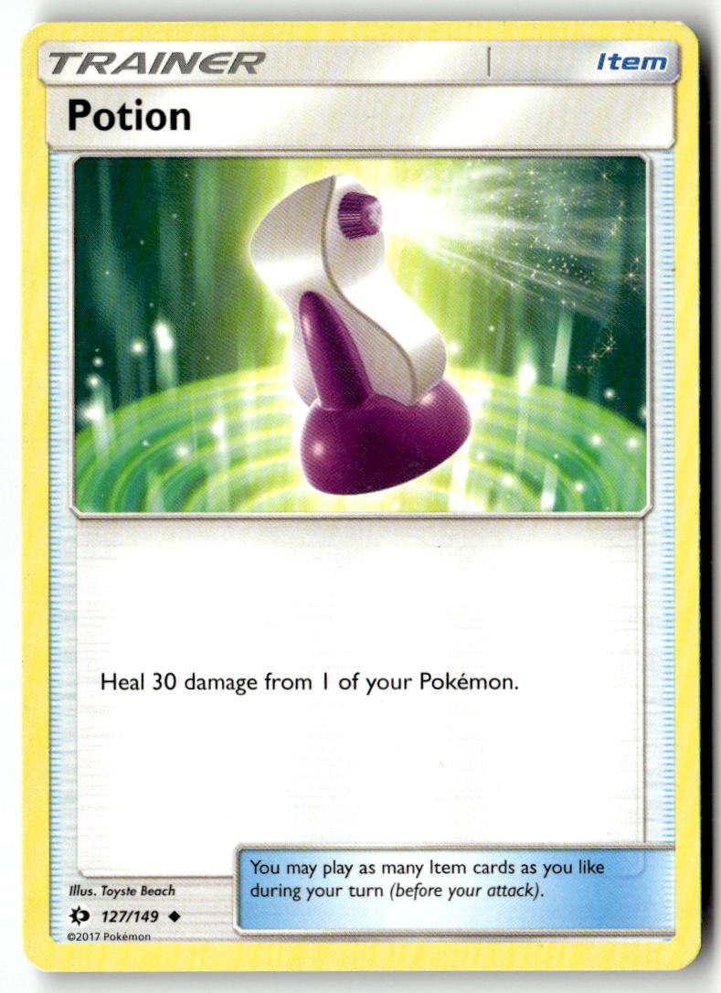 Front of Potion 127/149 from SM Base Set