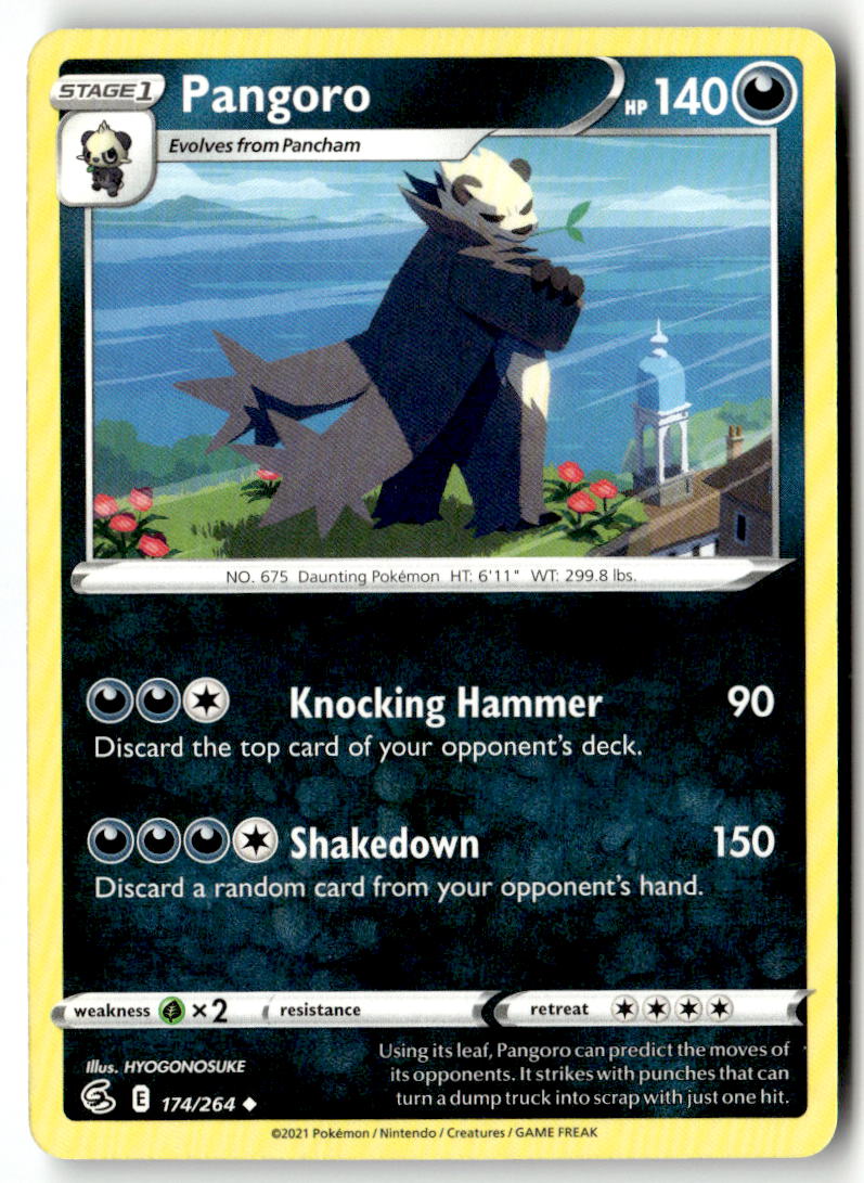 Front of Pangoro 174/264 from Fusion Strike