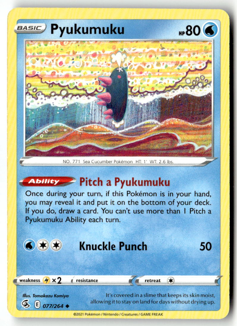 Front of Pyukumuku 077/264 from Fusion Strike