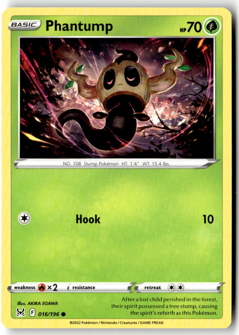 Front of Phantump 016/196 from Lost Origin