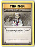 Front of Professor Oak's Hint 84/108 from XY - Evolutions