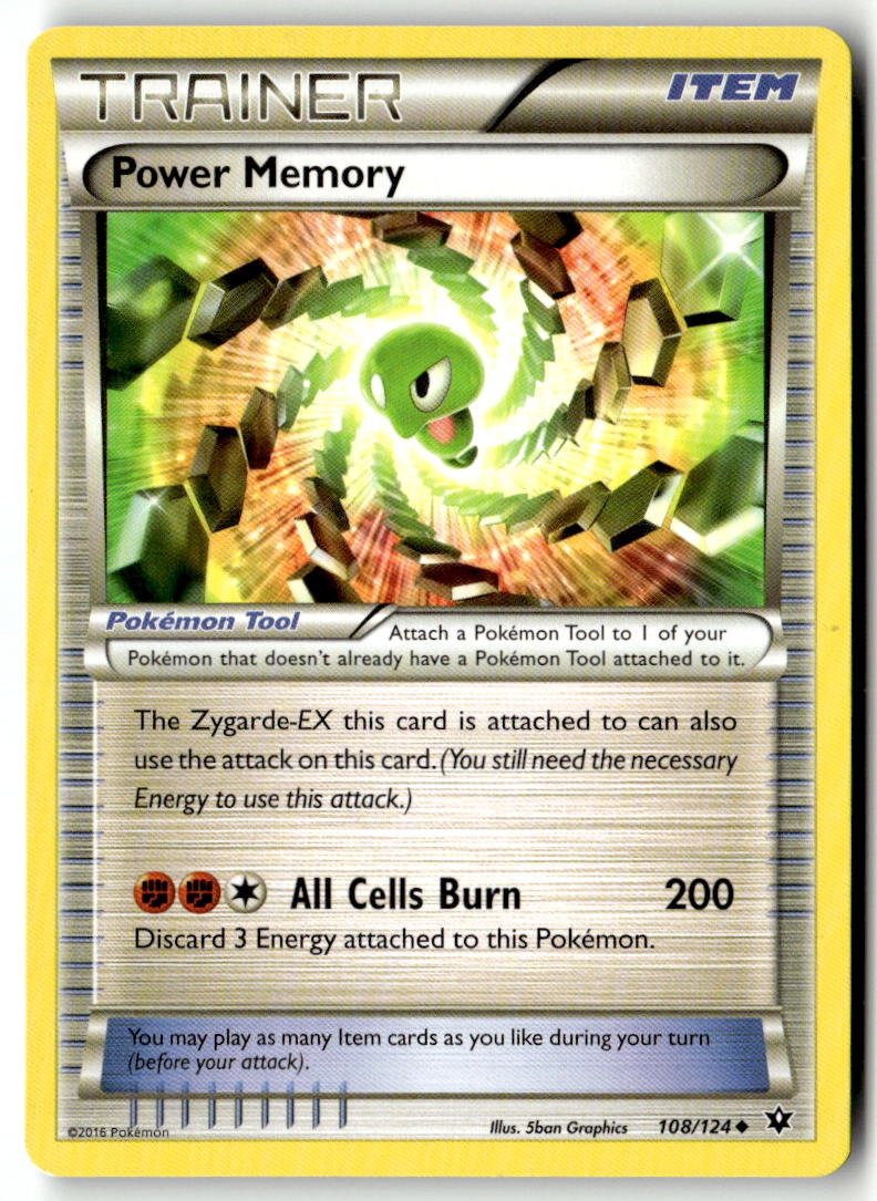 Front of Power Memory 108/124 from XY - Fates Collide