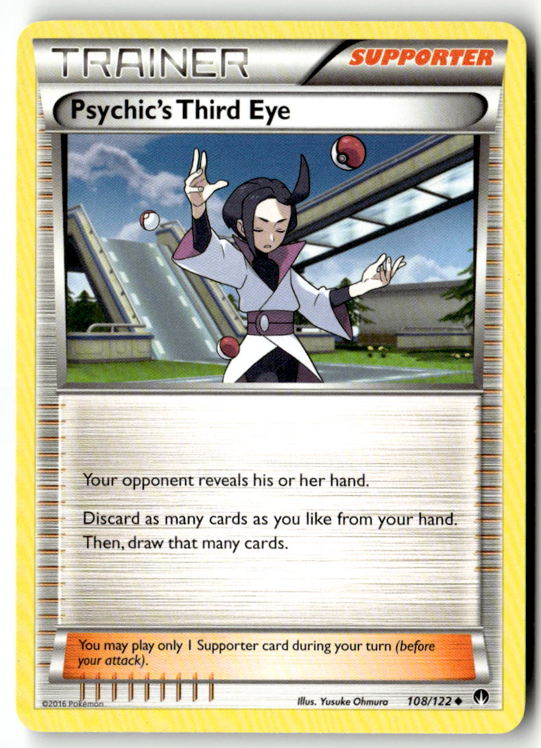 Front of Psychic's Third Eye 108/122 from XY - BREAKpoint