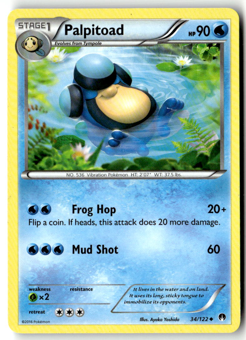 Front of Palpitoad 34/122 from XY - BREAKpoint