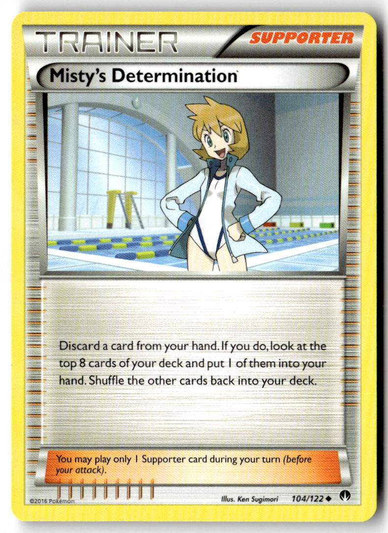 Front of Misty's Determination 104/122 from XY - BREAKpoint